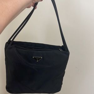 Prada Black Nylon Tote Bag